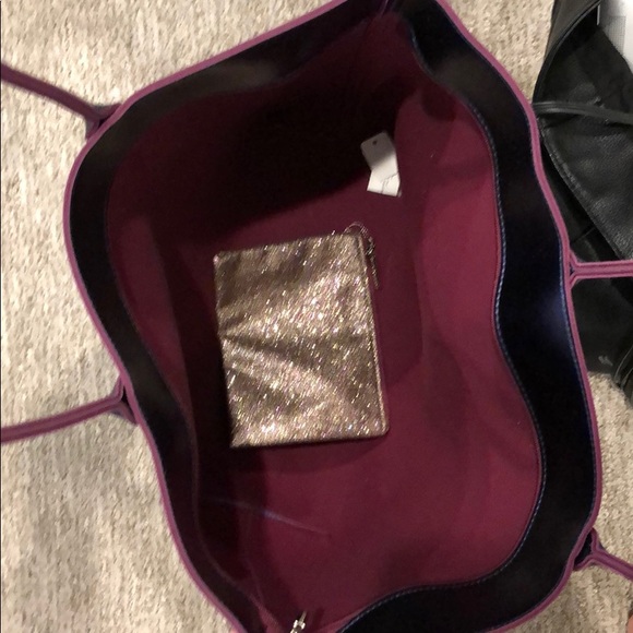 Shiny purple shoulder bag - Picture 5 of 7